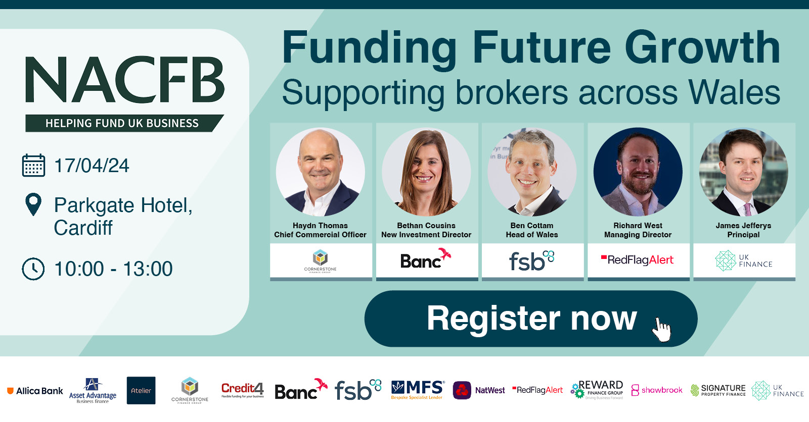 Funding Future Growth 2024 - Supporting brokers across Wales. Speaker line-up